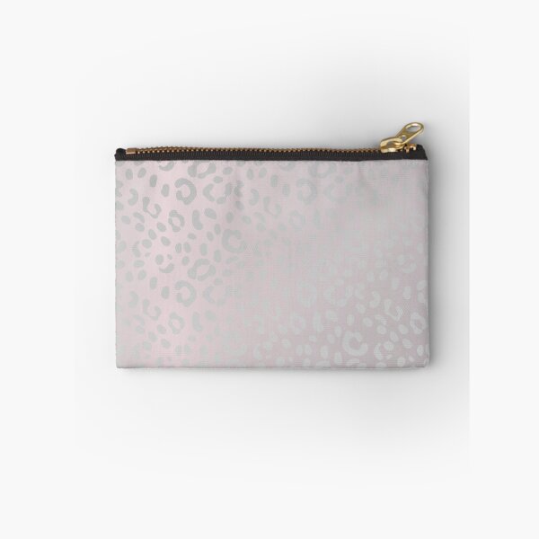 Item preview, Leopard Skin In Metallic Silver Glitter On Blush Ombre designed and sold by IZiets.