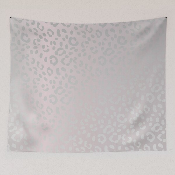 Item preview, Leopard Skin In Metallic Silver Glitter On Blush Ombre designed and sold by IZiets.