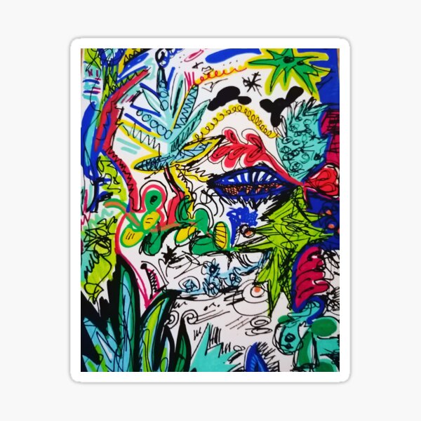 Vista previa del artículo con la obra «Vegetación selvática», diseñado y vendido por NancyGabelArt.