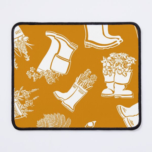 Item preview, Hyacinth White Lineart Rain Boots designed and sold by Krystal  Thomas.