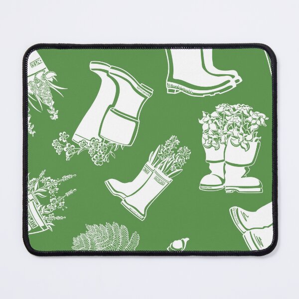 Item preview, Bunch Berry White Lineart Rain Boots designed and sold by Krystal  Thomas.