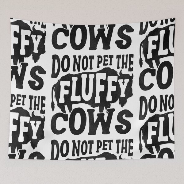 Item preview, Do not pet the fluffy Cows - bison designed and sold by 99vectors.