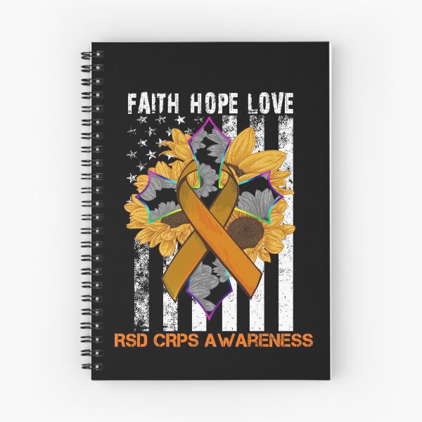 Item preview, Sunflower Faith Hope Love Cross and Flag RSD CRPS Awareness designed and sold by largellie.