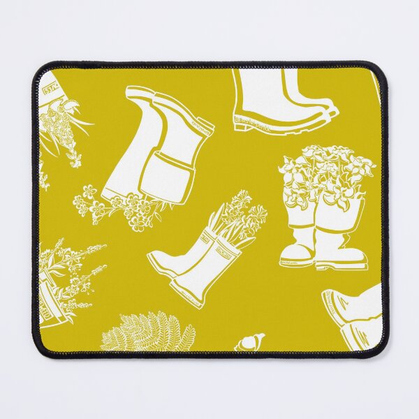 Item preview, Lupine White Lineart Rain Boots designed and sold by Krystal  Thomas.