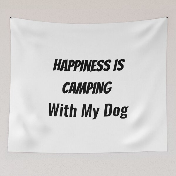 Item preview, Happiness Is Camping With My Dog designed and sold by Chanchane Store.