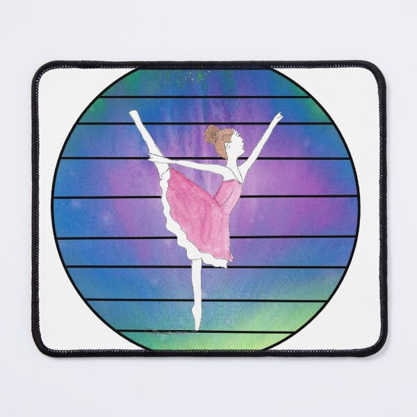 Item preview, Ballerina in Abstract Colored Circle with Lines designed and sold by AliCatOriginals.