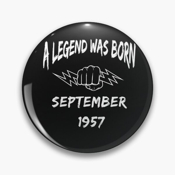Item preview, A Legend Was Born September 1957 Featuring Hand Holding Lightening Bolt designed and sold by Craftynistia.