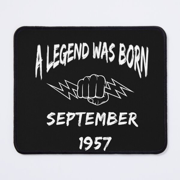 Item preview, A Legend Was Born September 1957 Featuring Hand Holding Lightening Bolt designed and sold by Craftynistia.