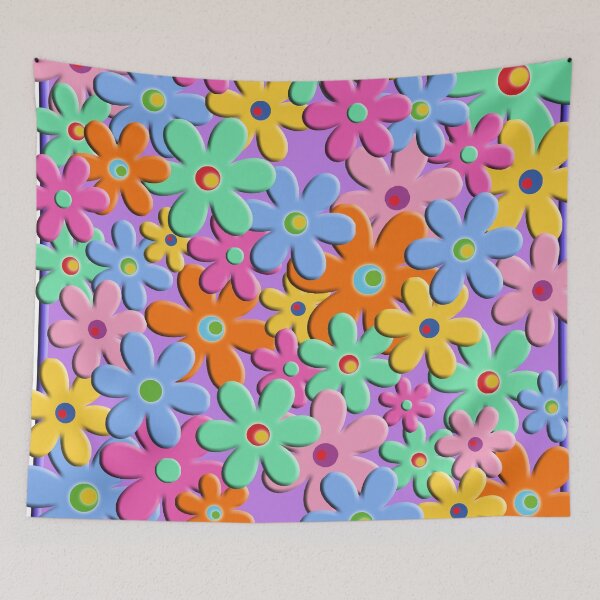 Aperçu de l'œuvre Flower power "Couleurs de 1965" créée et vendue par Gerda Auterith.