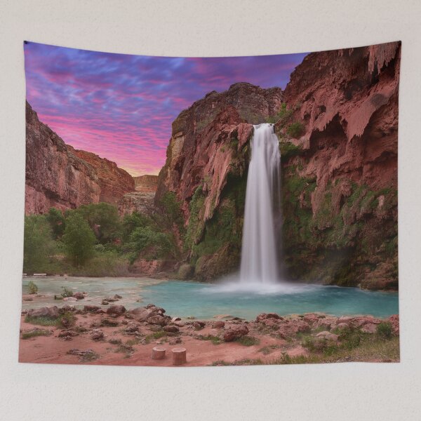 Item preview, Beautiful Canyon Waterfall designed and sold by NoSpecialShop.