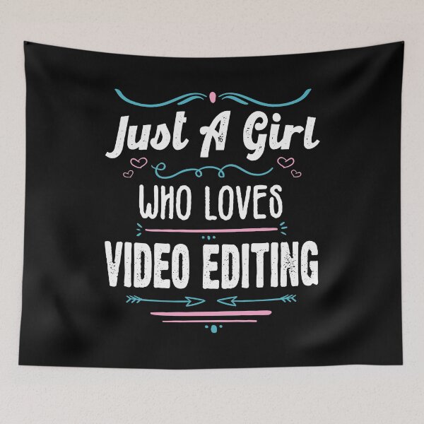 Item preview, Just A Girl Who Loves Video Editing- Funny Gift Idea For Video Editors  2021 designed and sold by RedHive.