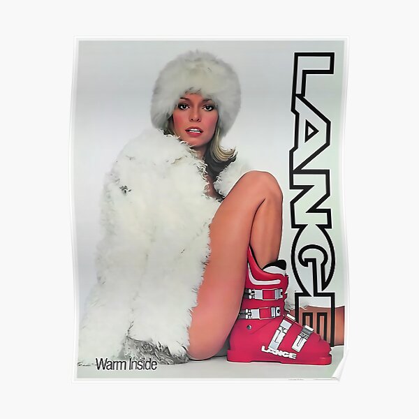 Lange Ski Girl Warm Inside - Poster