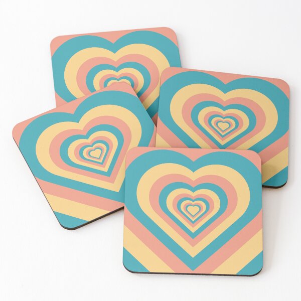 Item preview, 80s Retro Vintage Heart Pattern designed and sold by ind3finite.