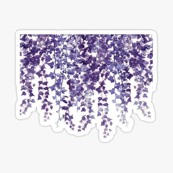 "Ivy Hanging Vines Purple" Sticker for Sale by GlowinUp Shop Redbubble
