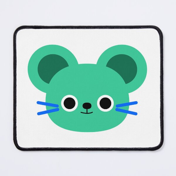 Item preview, Cute face of a green mouse designed and sold by PaperPaper.