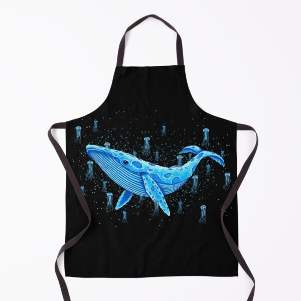Item preview, Blue moon whale with jellyfish as stars designed and sold by luckycrash.