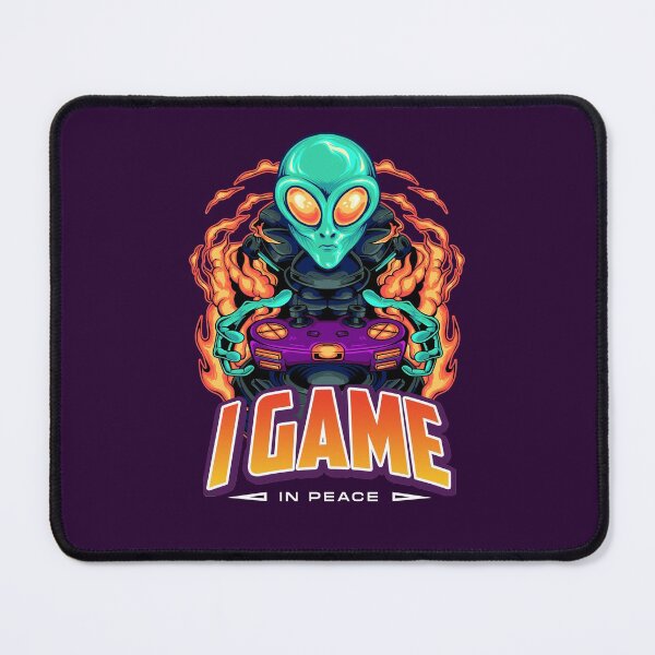 Item preview, Green Alien Gamer I Game in Peace designed and sold by Uppercase Tees.
