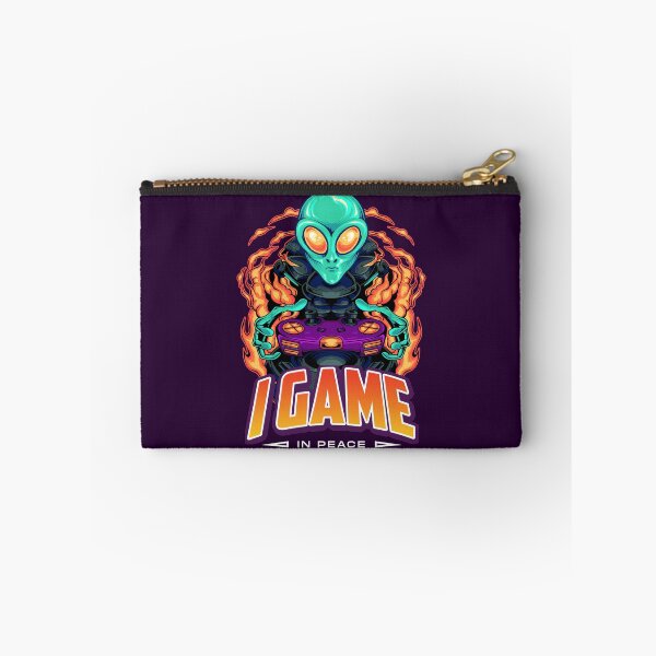 Item preview, Green Alien Gamer I Game in Peace designed and sold by Uppercase Tees.