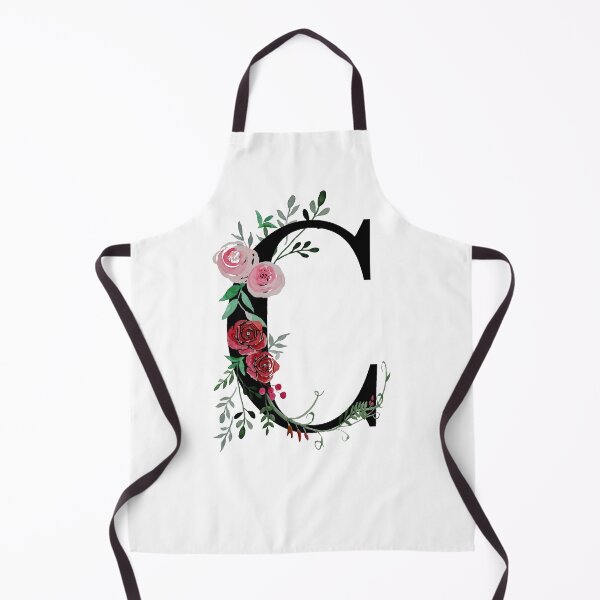 Item preview, Letter C Initials monogram floral designed and sold by Saba-Red-Ideas.