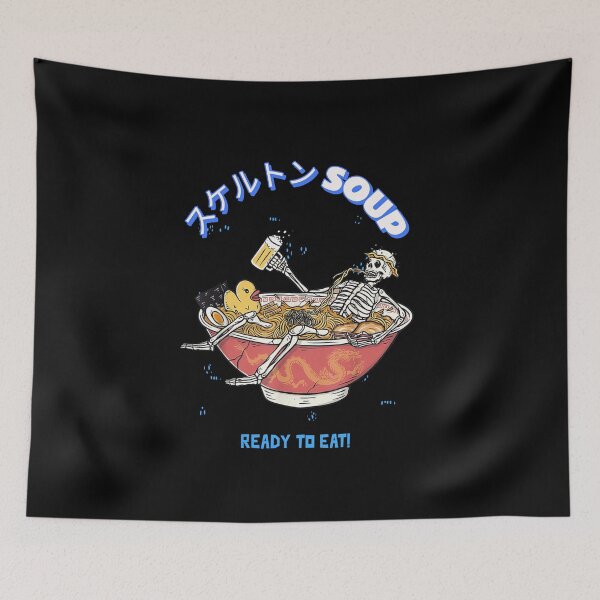 Item preview, Kawaii Japanese Anime Skeleton Soup Ramen For Japanese Food Lovers designed and sold by SweetbeStore.