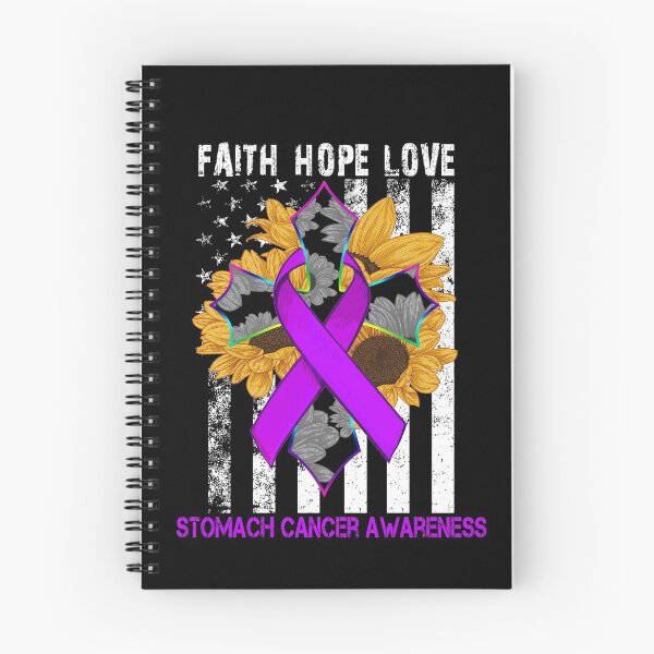 Item preview, Sunflower Faith Hope Love Cross and Flag Stomach Cancer Awareness designed and sold by largellie.