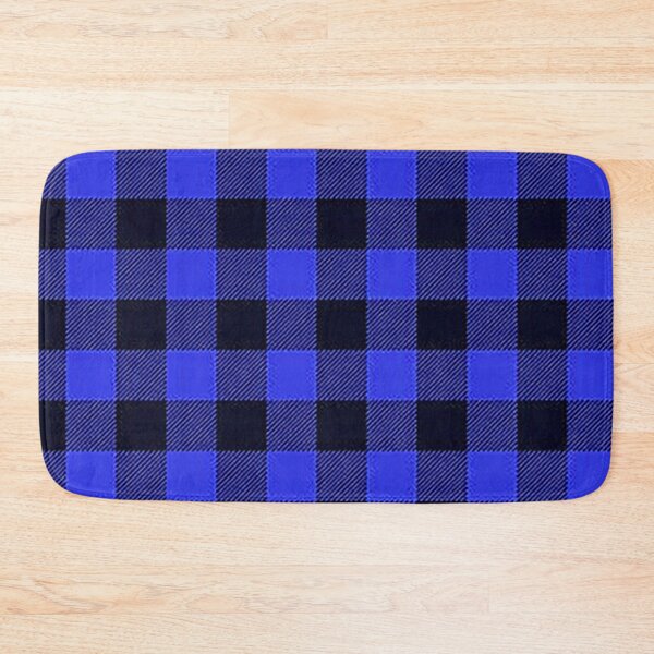 Item preview, Buffalo Plaid, Blue Black Woven Plaid, Lumberjack plaid, flannel plaid, blue black check pattern designed and sold by Nostrathomas66.