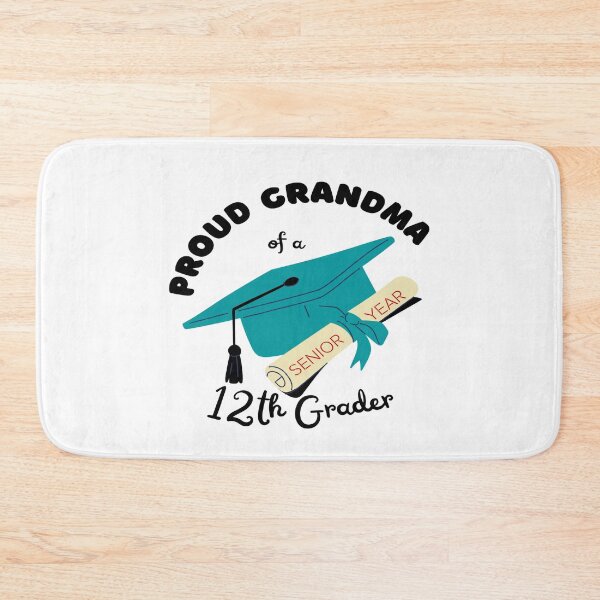 Item preview, proud grandma of a 12th grader, graduation cap and diploma graphic designed and sold by Jessi-Sketches.