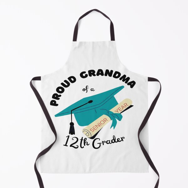 Item preview, proud grandma of a 12th grader, graduation cap and diploma graphic designed and sold by Jessi-Sketches.