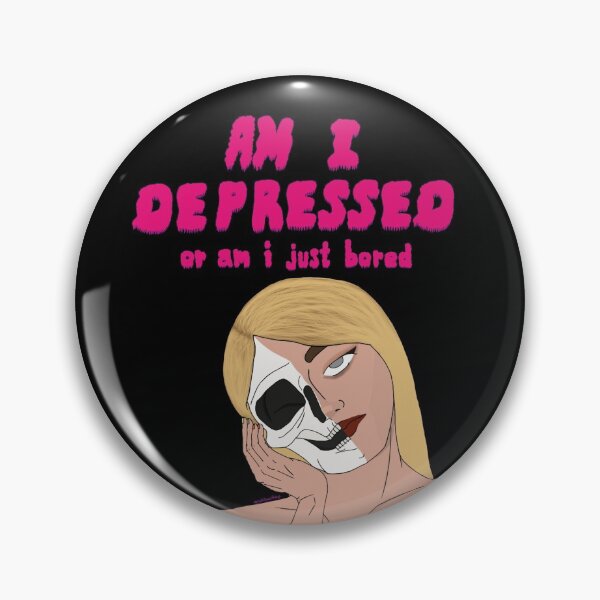 Item preview, am i depressed or am i just bored skeleton girl designed and sold by madsdrawsthings.