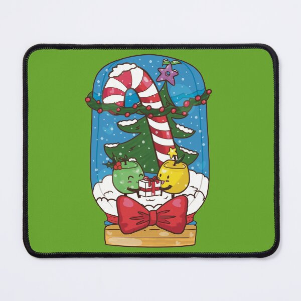 Item preview, Stardew Valley Fan Art | Winter Junimo Jar | Snowglobe Christmas | Ribbon Candy Cane Green | Gift Present | Gifts for Girls | Gifts for Girlfriend designed and sold by KarliMakesStuff.