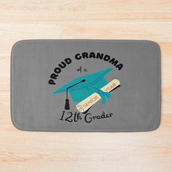 Item preview, proud grandma of a 12th grader, graduation cap and diploma graphic designed and sold by Jessi-Sketches.