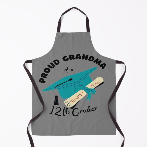 Item preview, proud grandma of a 12th grader, graduation cap and diploma graphic designed and sold by Jessi-Sketches.