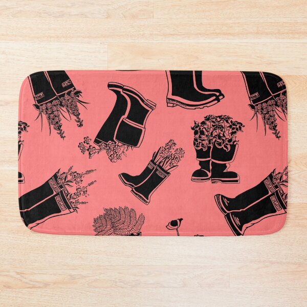 Item preview, Poppy Black Lineart Rain Boots  designed and sold by Krystal  Thomas.