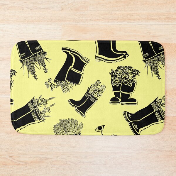 Item preview, Lupine Black Lineart Rain Boots designed and sold by Krystal  Thomas.