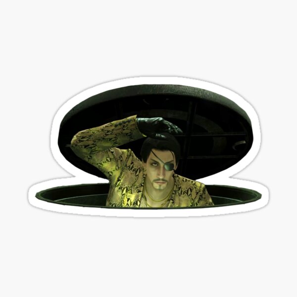 Yakuza Goro Majima Everywhere Manhole Sticker