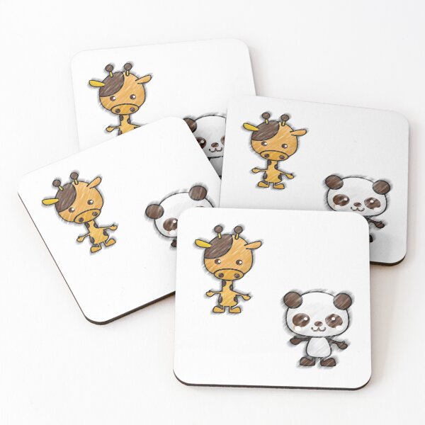 Item preview, Baby Giraffe and Baby Panda Cuddles designed and sold by Mrspink16.