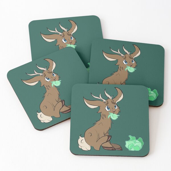 Item preview, Cottontail Deer eating cabbage designed and sold by BerryShyKittens.