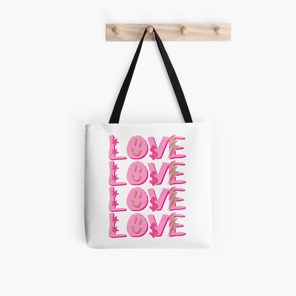 Love Southsea pink logo tote bag