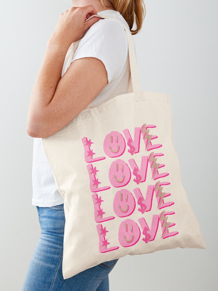 Letter & Graphic Pattern Shopper Bag Preppy Beach Bag Shopping Bag Reusable  Bag Duffle Bag for Travel and Work