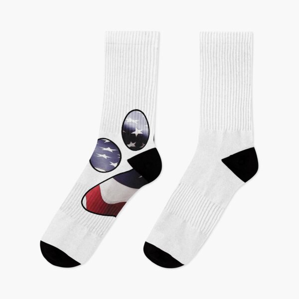 Item preview, American Flag And Paw Print Design designed and sold by PopPucks.