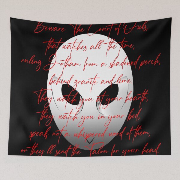 Item preview, Song Poem Court of the Owls (mask Owl - Talon) designed and sold by frikybomb.