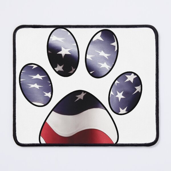 Item preview, American Flag And Paw Print Design designed and sold by PopPucks.
