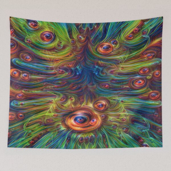 Item preview,   psychedelic rainbow line art designed and sold by BelAnnGrey.