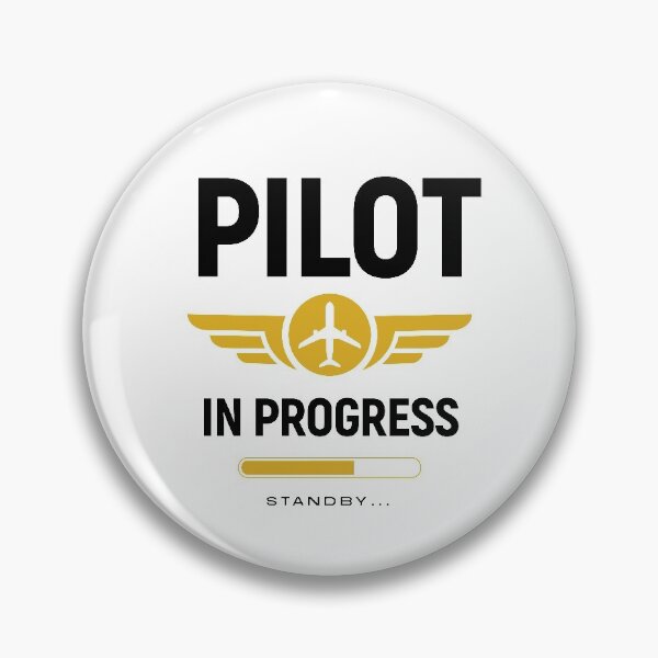 Item preview, Pilot in Progress Flight School Student designed and sold by Uppercase Tees.