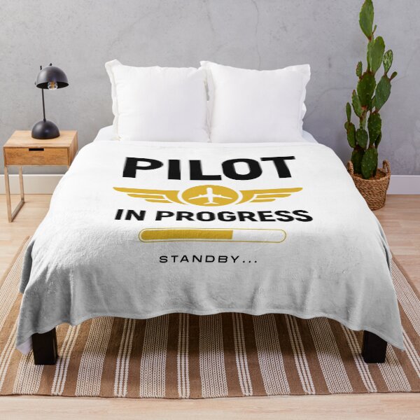 Item preview, Pilot in Progress Flight School Student designed and sold by Uppercase Tees.