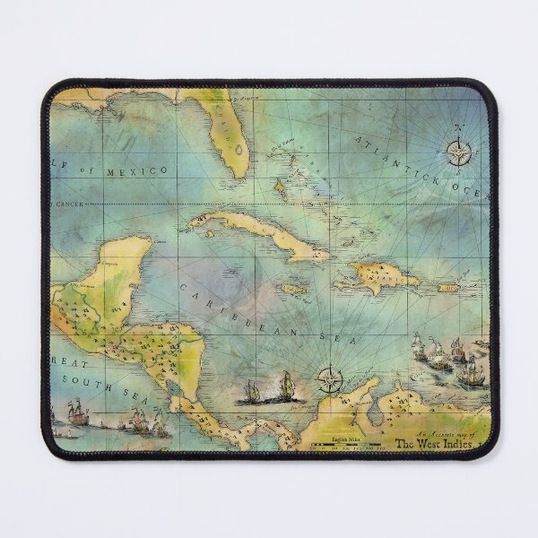 Item preview, Caribbean Pirate + Treasure Map 1660 designed and sold by forge22.