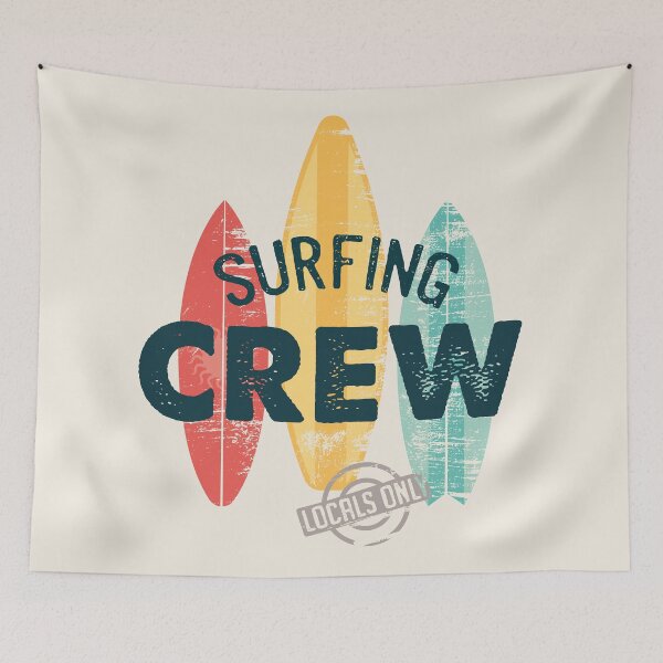 Item preview, Surfing Crew - Locals Only - Summer surf club designed and sold by Pau Baz.