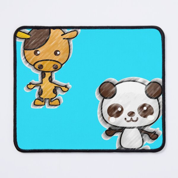 Item preview, Blue Giraffe and Baby Panda Cuddles designed and sold by Mrspink16.