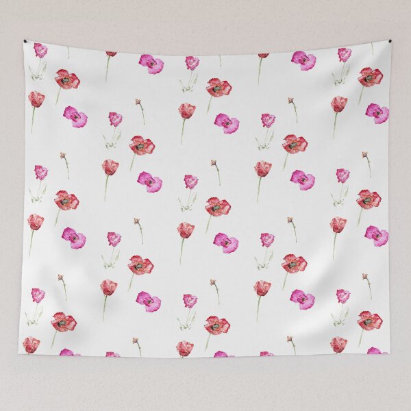 Artikelvorschau, Aquarell Mohnblumen entworfen und verkauft von Djdesignsart.