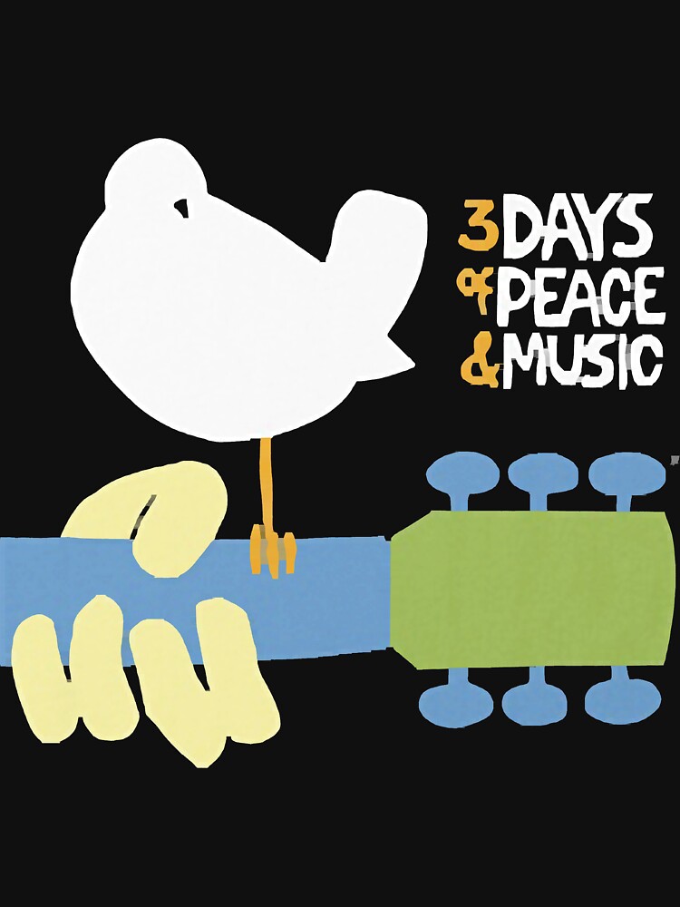 Discover Woodstock 3 Days Of Peace Essential T-Shirt